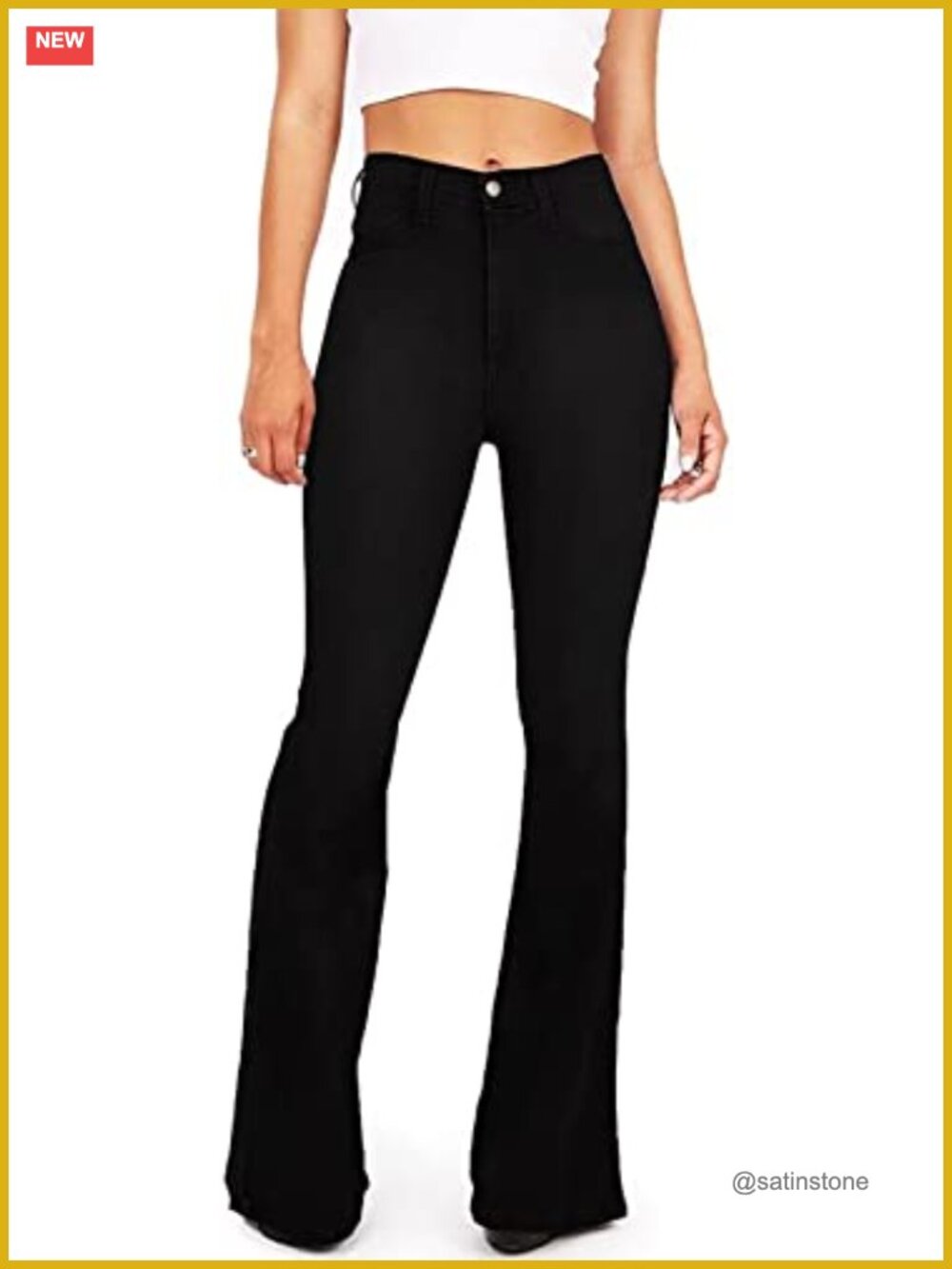 High Waisted Stretch Bootcut Bell Bottom Flare Jeans